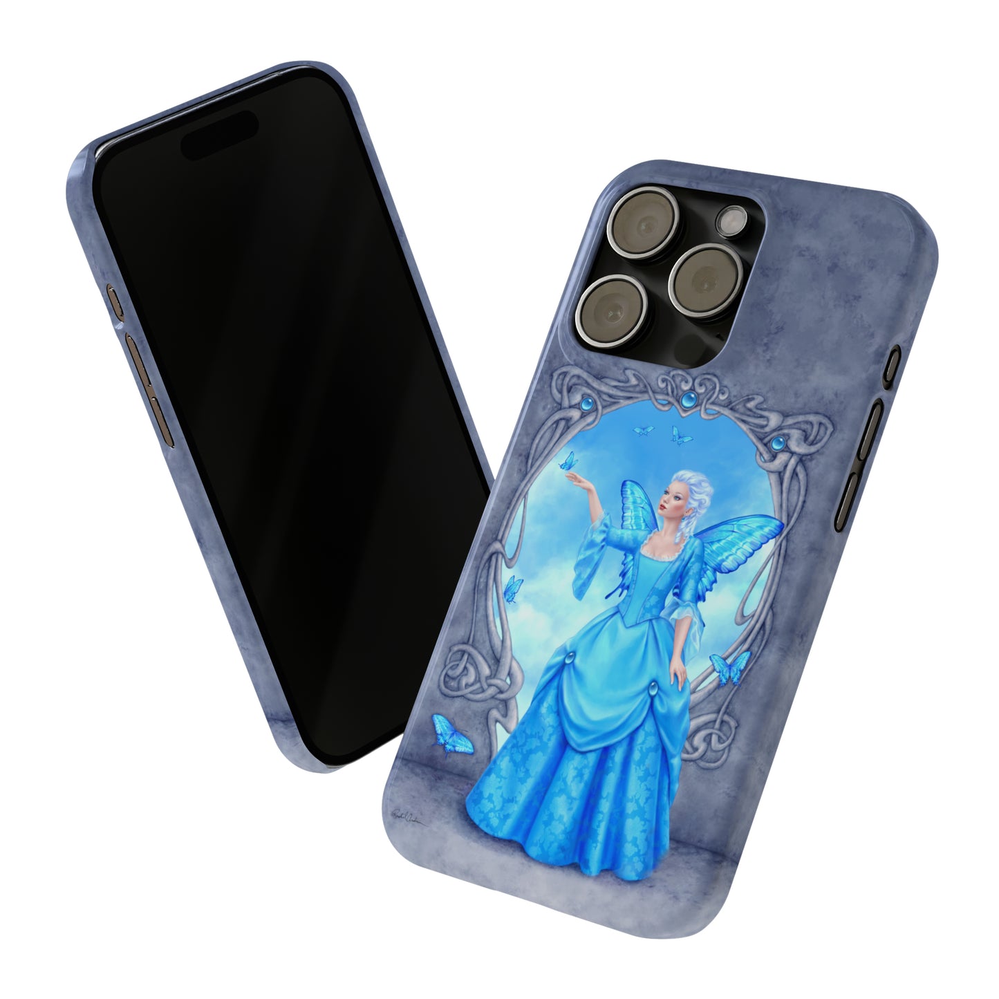 Phone Case - Blue Topaz Birthstone Fairy