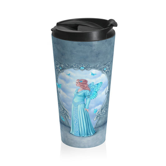 Travel Mug - Birthstones - Aquamarine