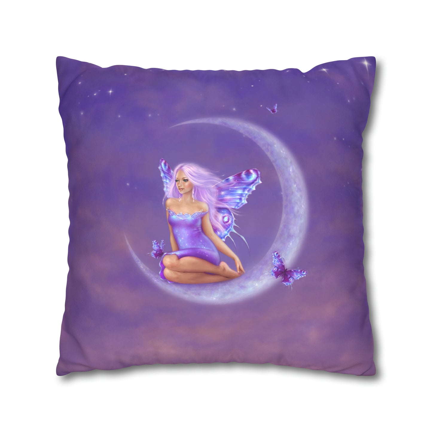 Throw Pillow Cover - Lavender Moon