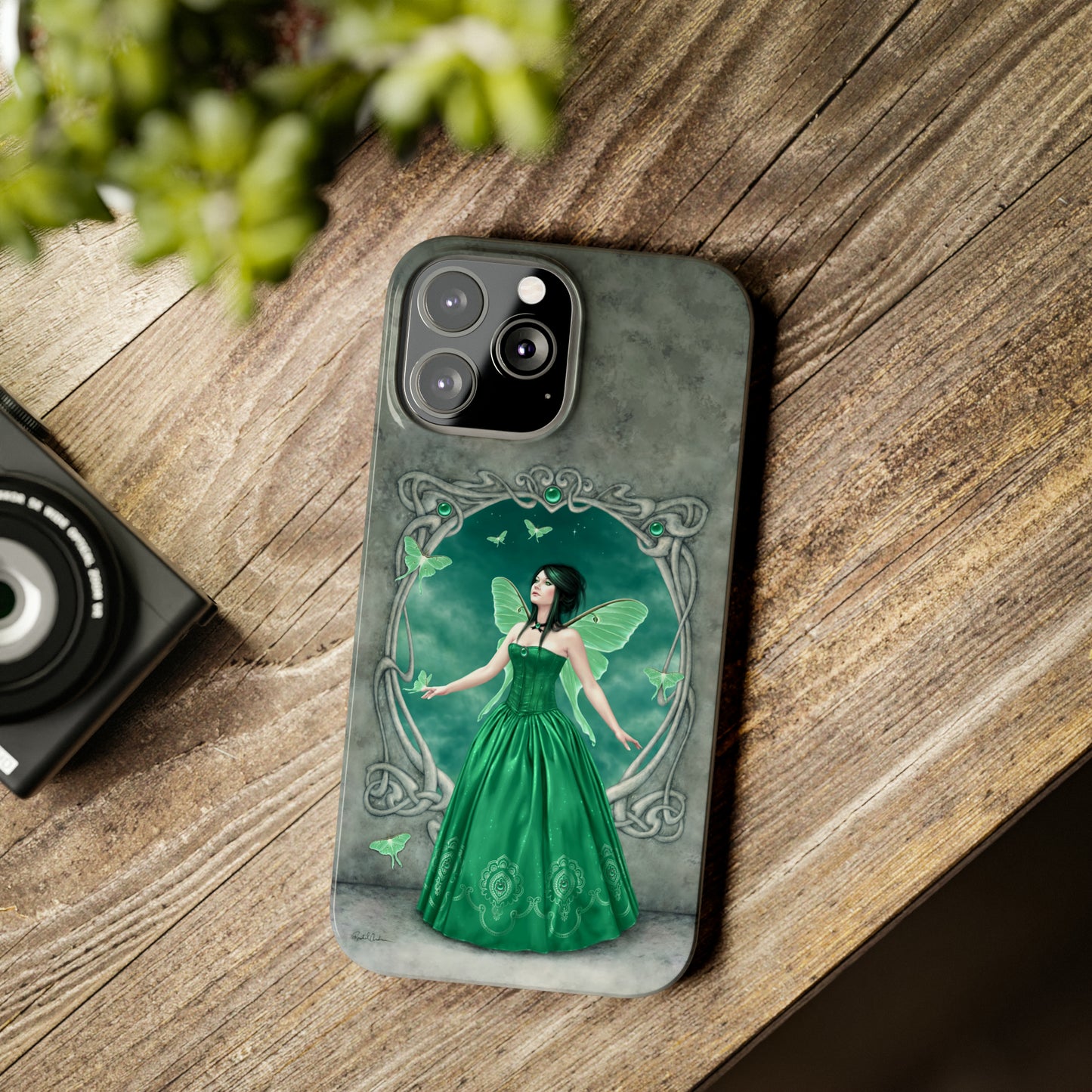 Phone Case - Emerald Birthstone Fairy