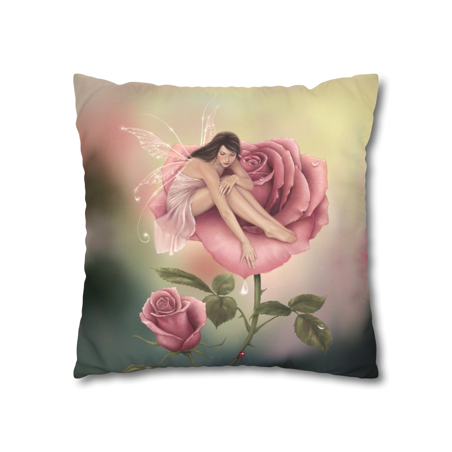 Throw Pillow Cover - Rose