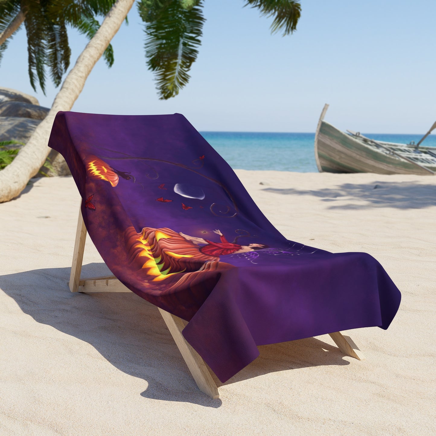 Beach Towel - Pumpkin Pixie