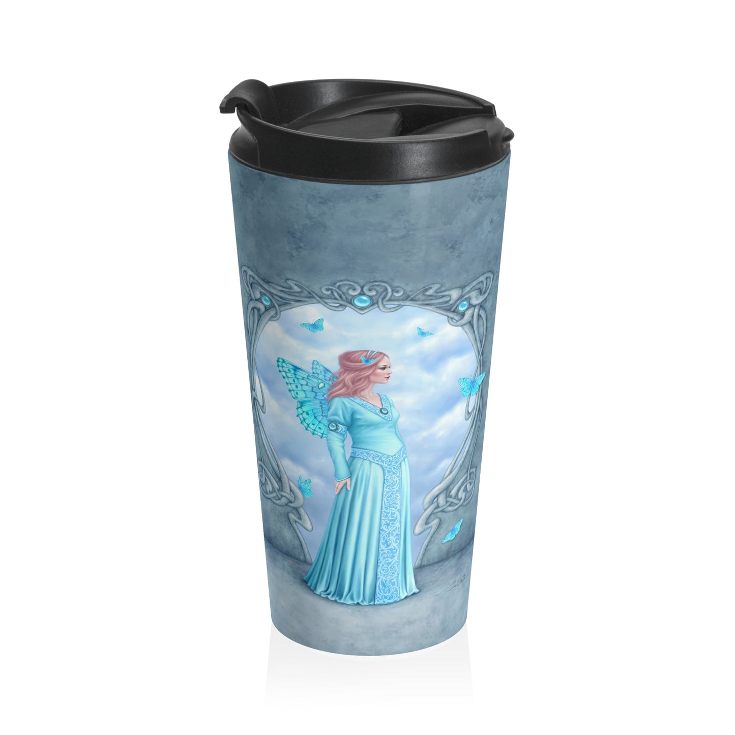 Travel Mug - Birthstones - Aquamarine