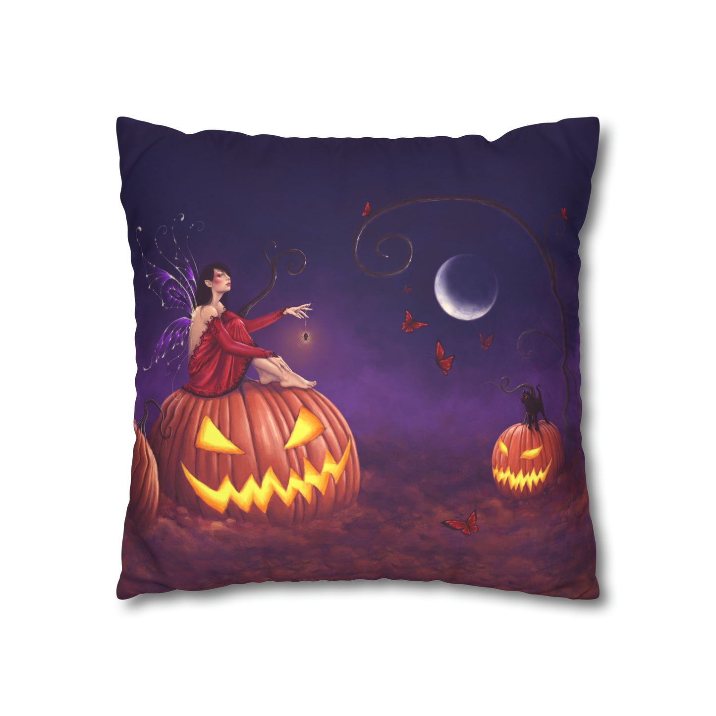 Throw Pillow Cover - Pumpkin Pixie