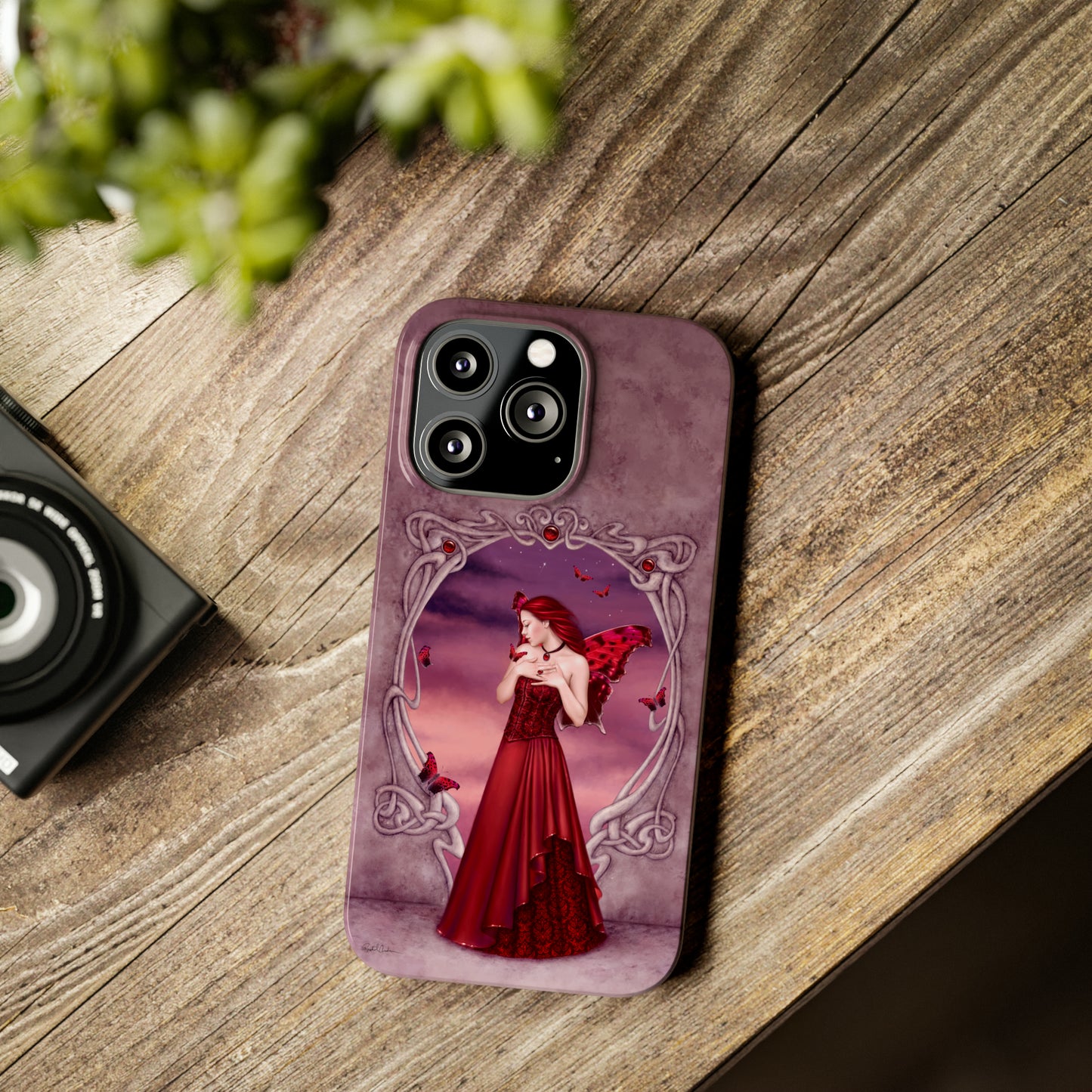 Phone Case - Garnet Birthstone Fairy