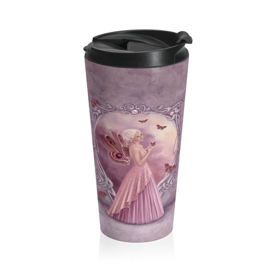 Travel Mug - Birthstones - Pearl