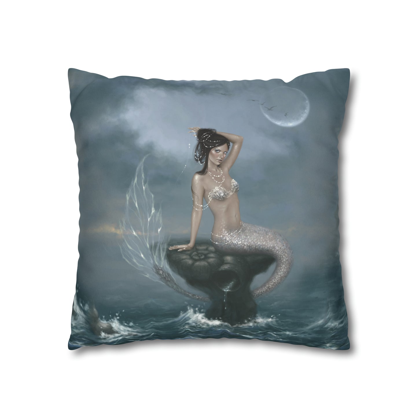 Throw Pillow Cover - Moon Tide