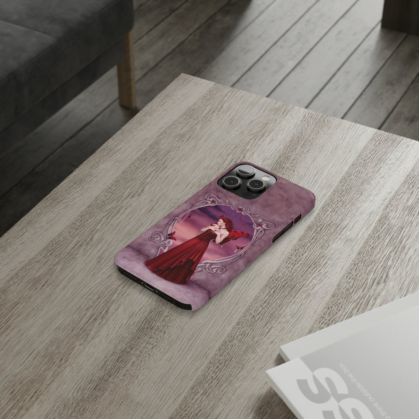 Phone Case - Garnet Birthstone Fairy