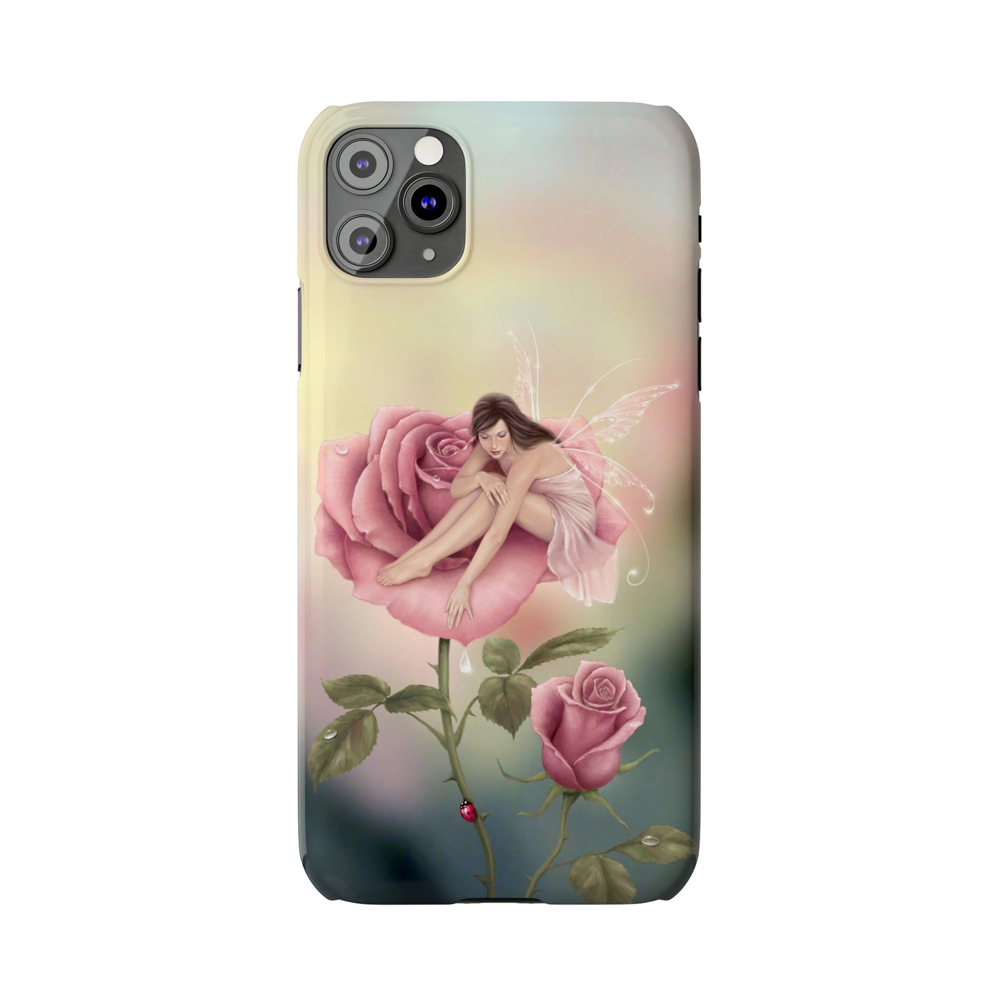 Slim Phone Case - Rose Flower Fairy