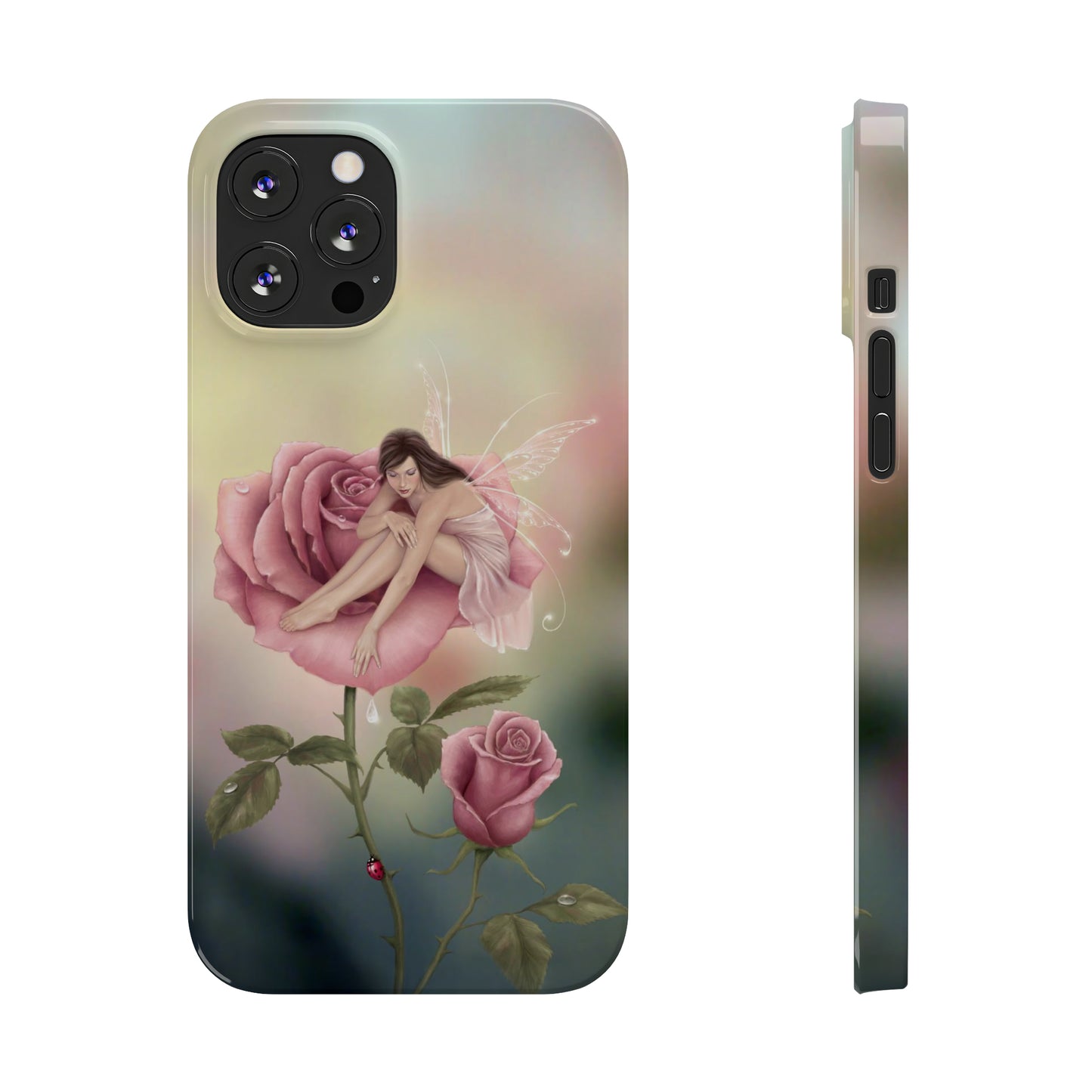 Slim Phone Case - Rose Flower Fairy