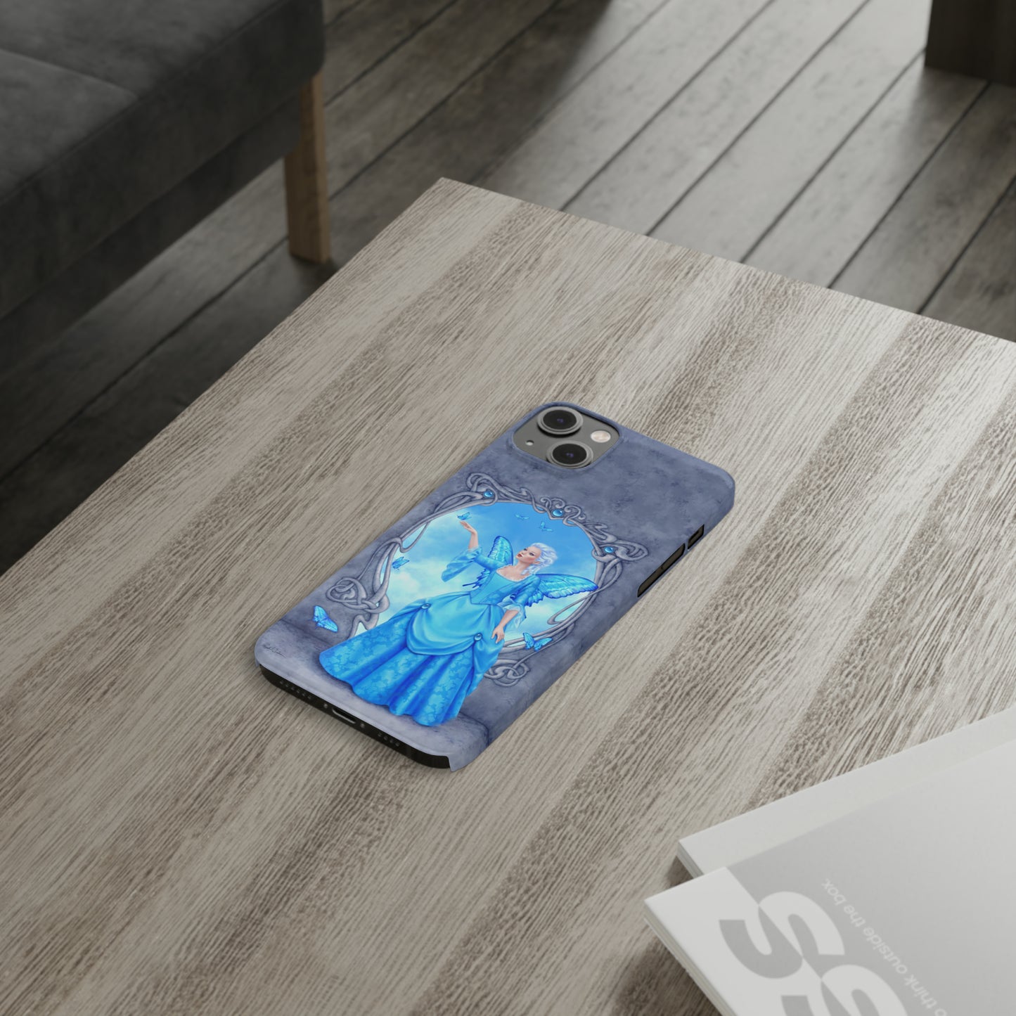 Phone Case - Blue Topaz Birthstone Fairy