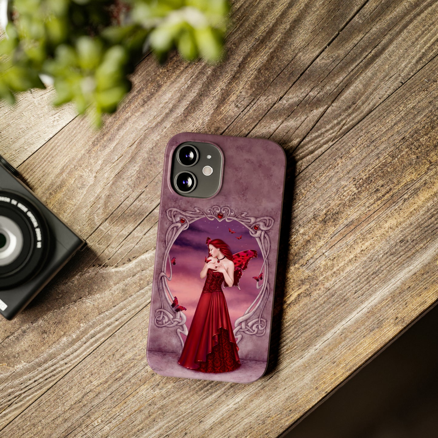 Phone Case - Garnet Birthstone Fairy