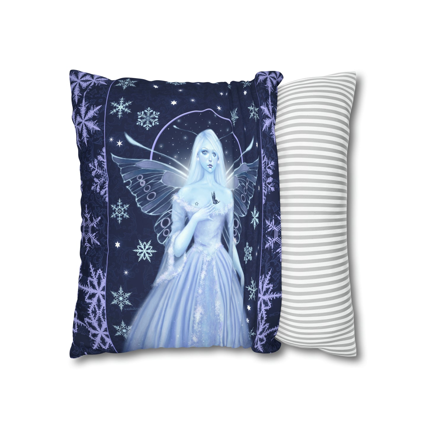 Throw Pillow Cover - Snow Fairy