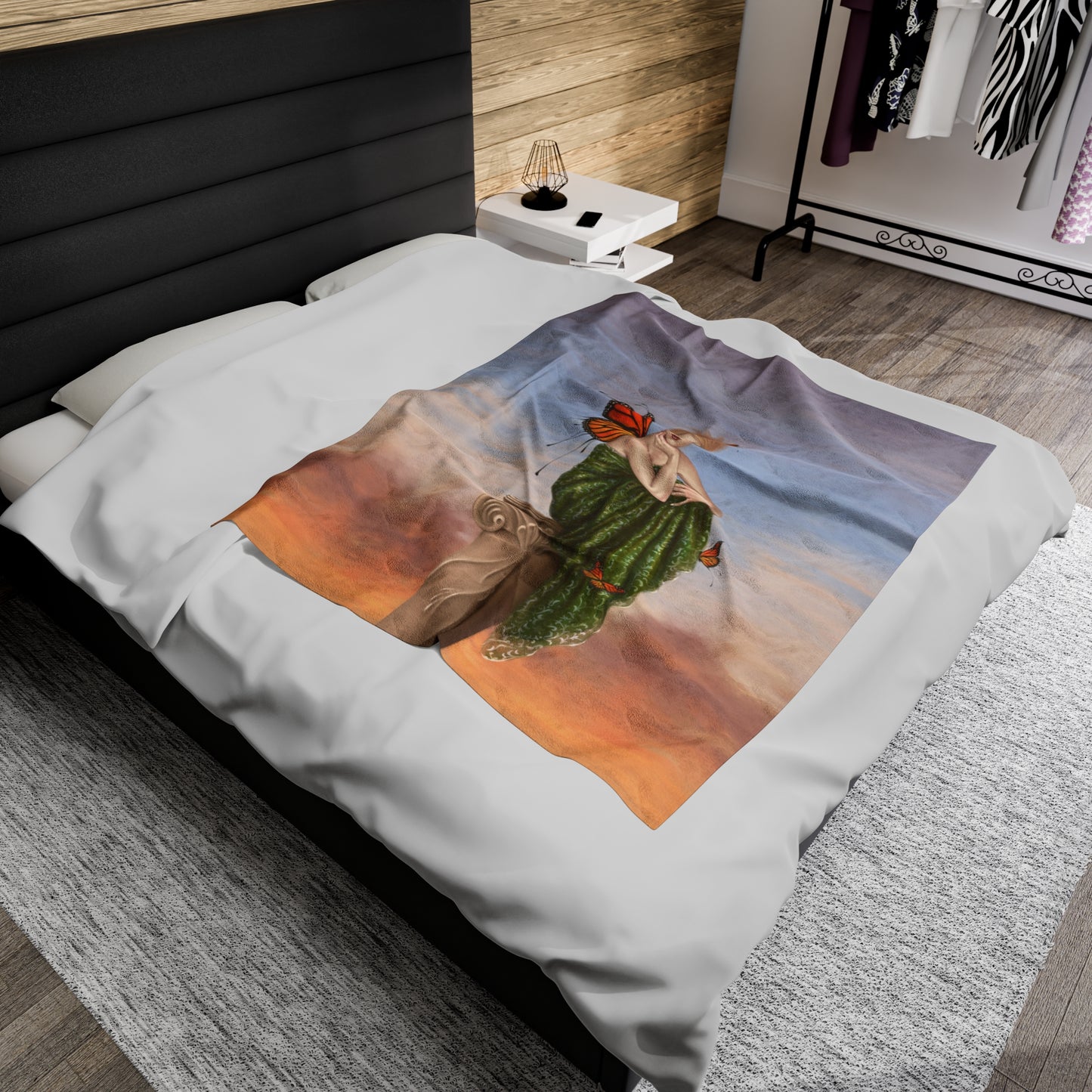 Velveteen Plush Blanket - Sunrise