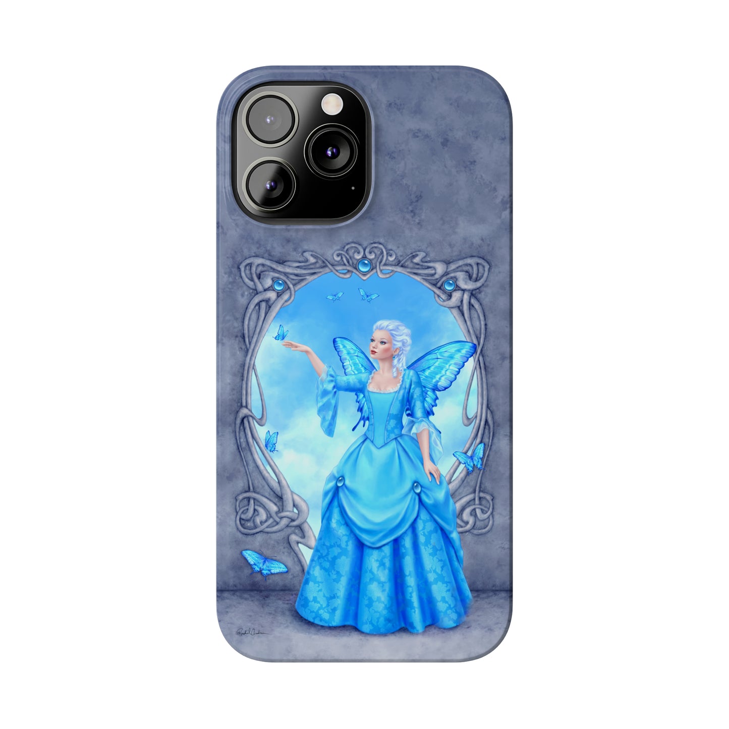 Phone Case - Blue Topaz Birthstone Fairy