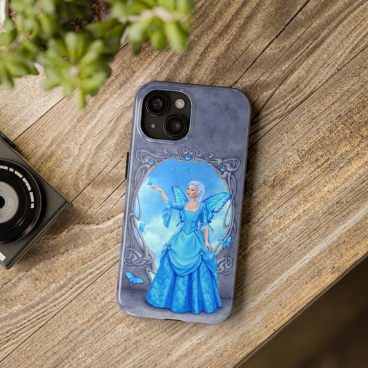 iPhone 15 Cases - Blue Topaz Birthstone Fairy