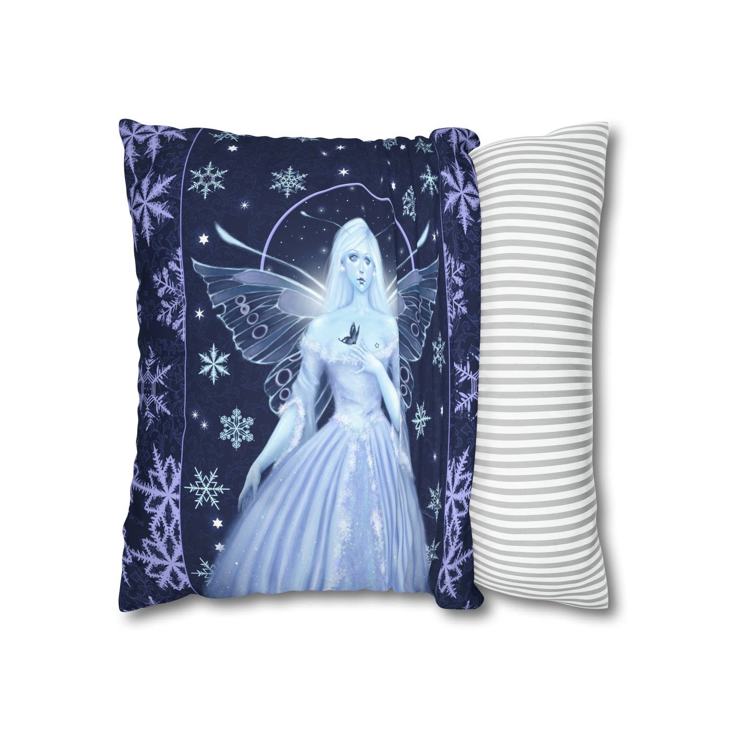 Throw Pillow Cover - Snow Fairy