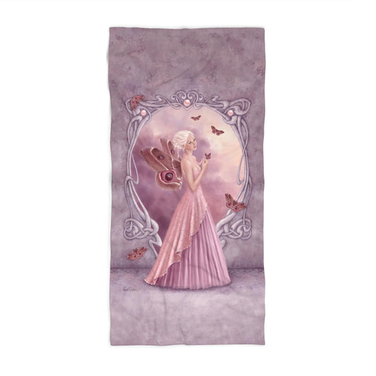 Beach Towel - Birthstones - Pearl