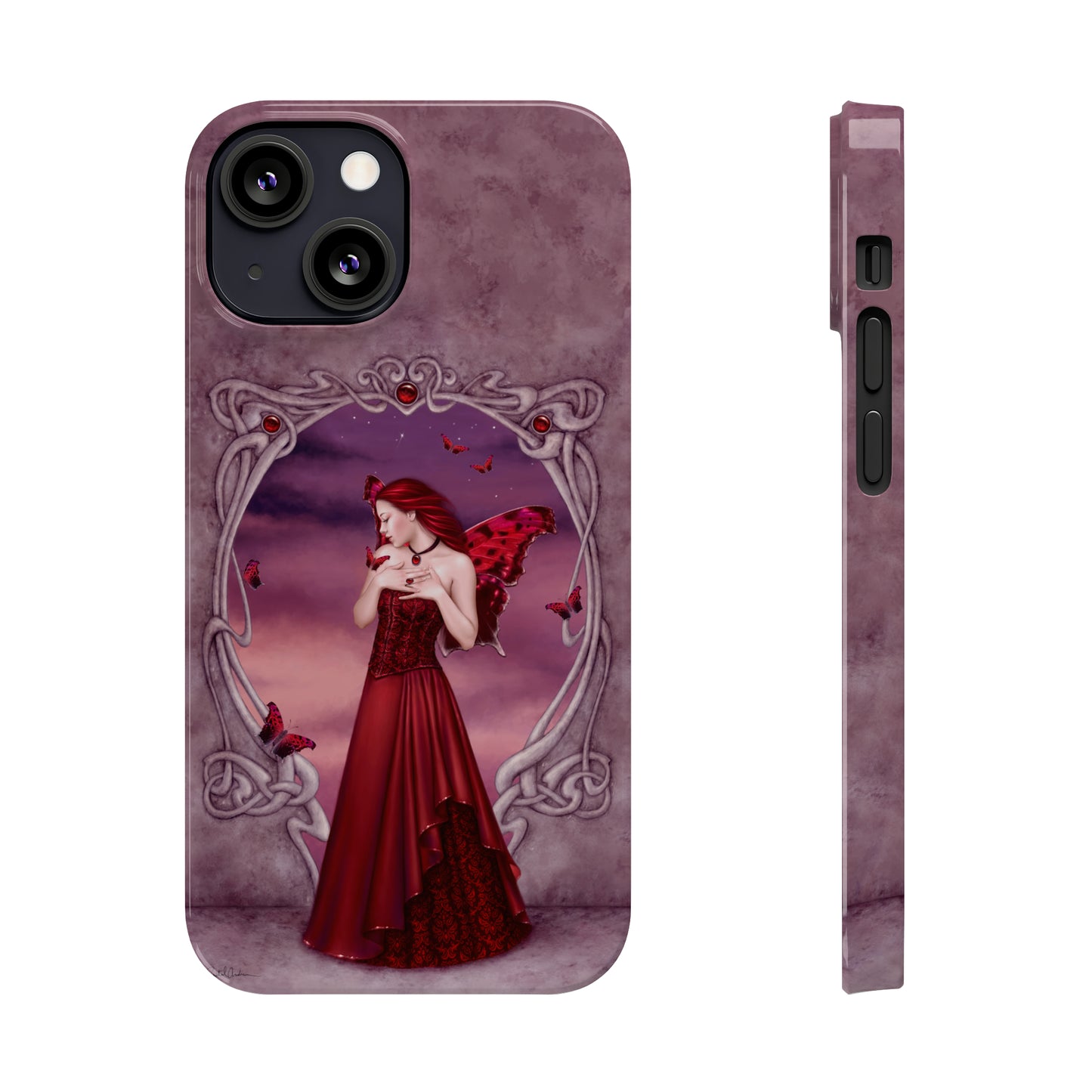 Phone Case - Garnet Birthstone Fairy