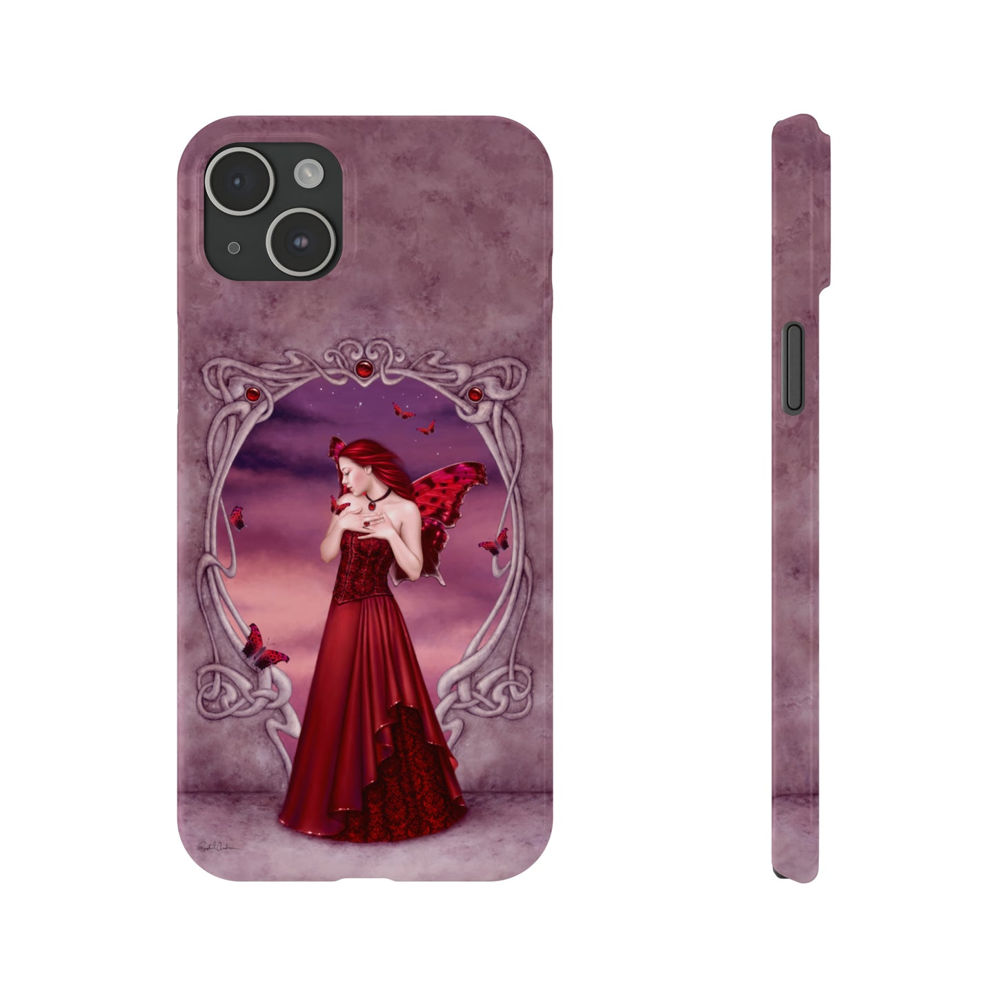 Phone Case - Garnet Birthstone Fairy