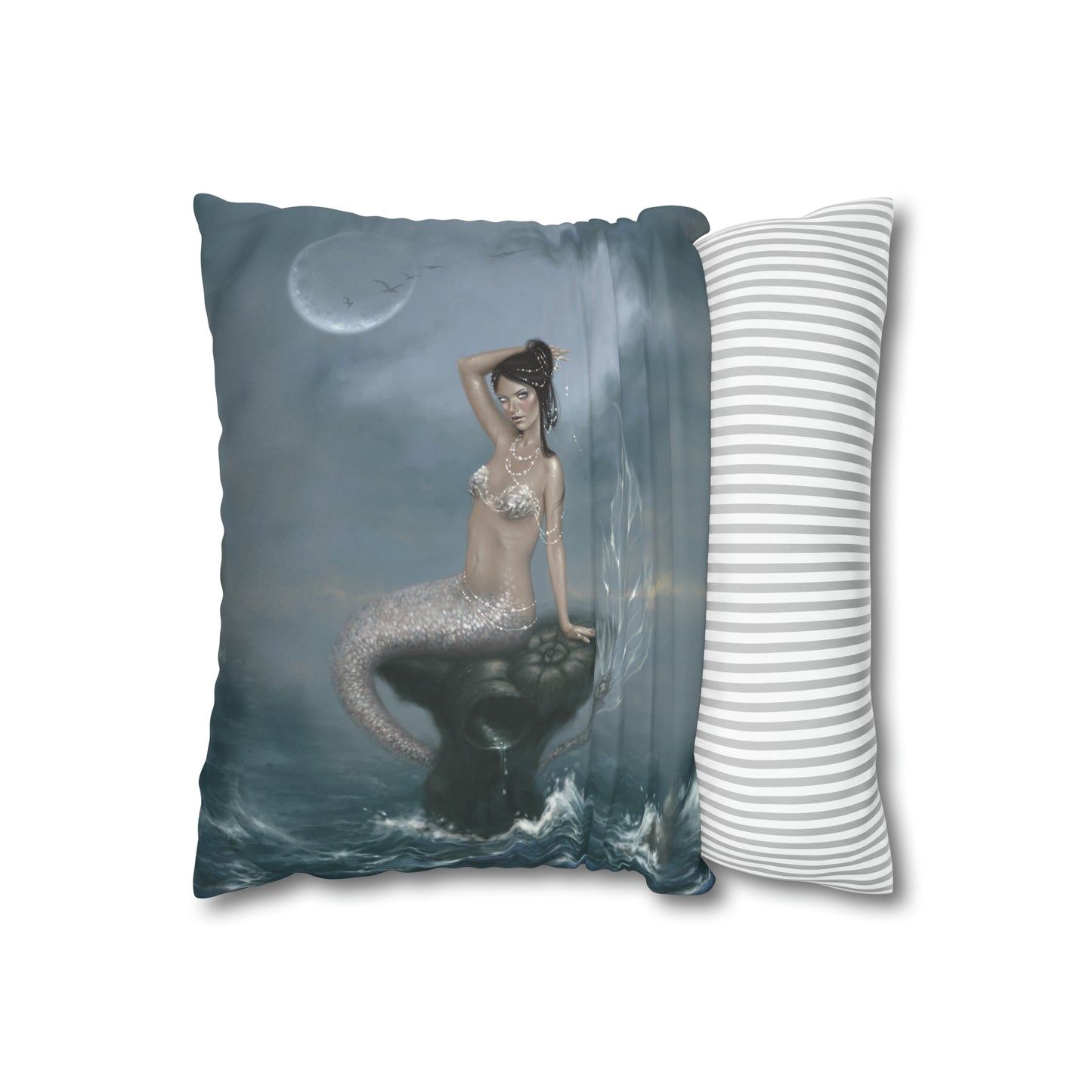 Throw Pillow Cover - Moon Tide