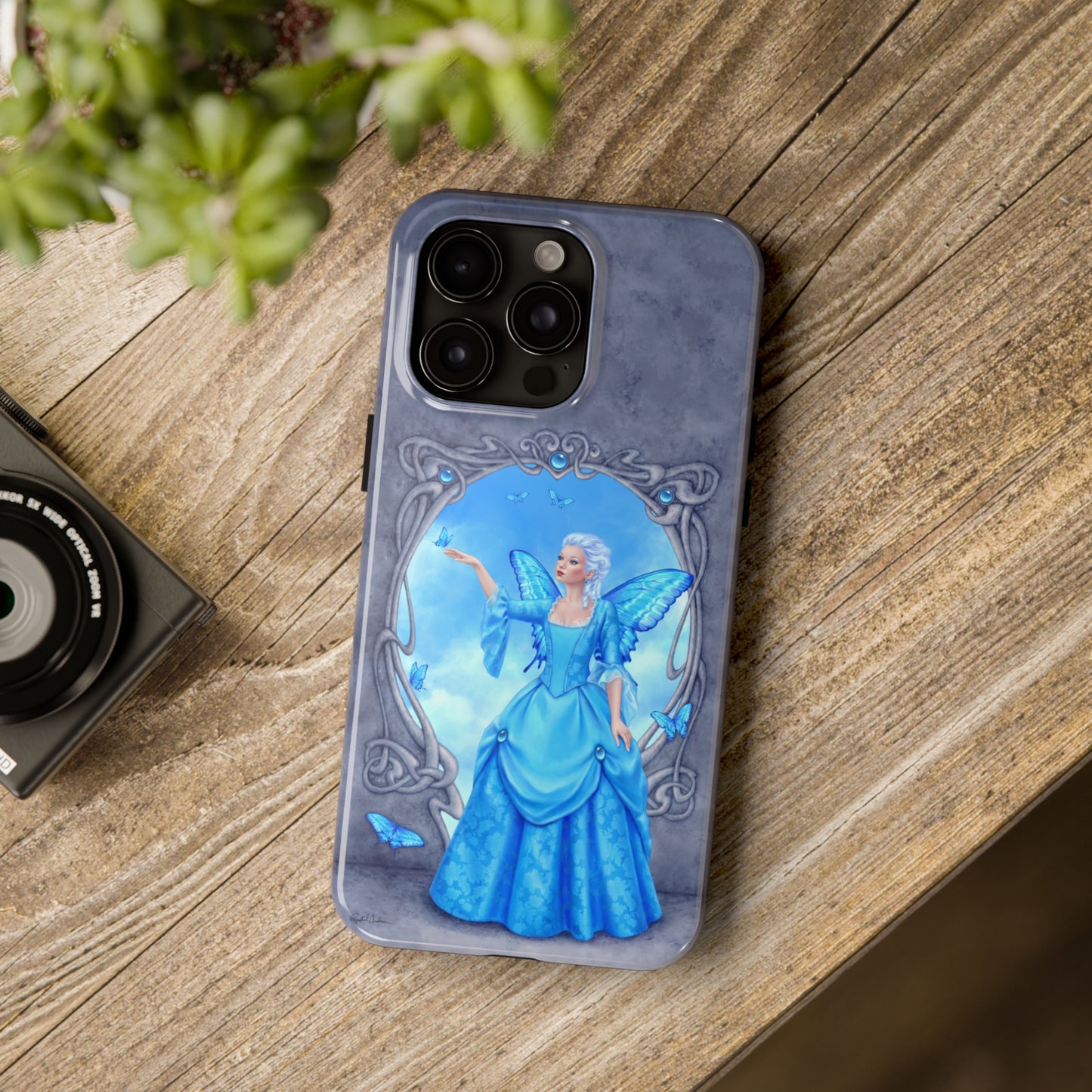 iPhone 15 Cases - Blue Topaz Birthstone Fairy