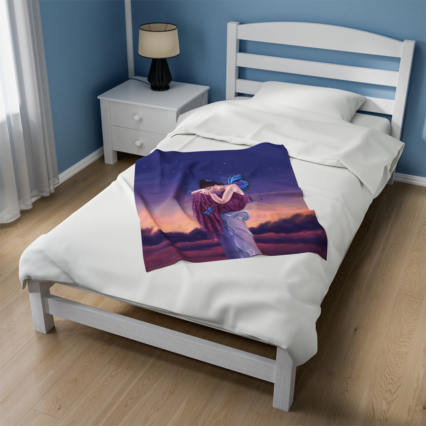 Velveteen Plush Blanket - Sunset
