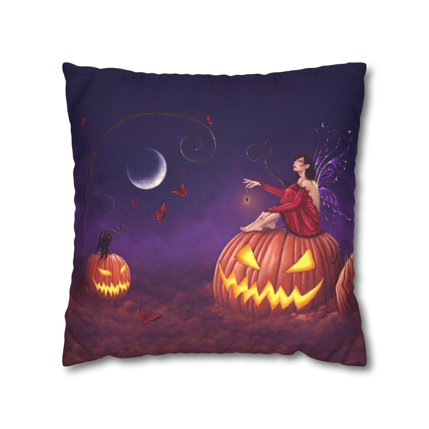 Throw Pillow Cover - Pumpkin Pixie