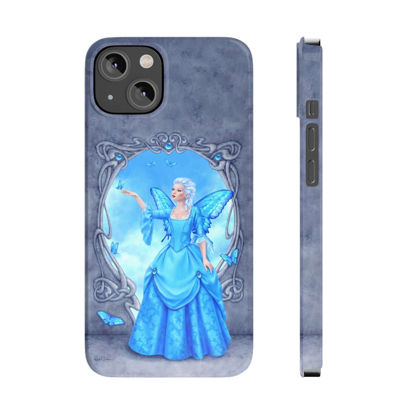 Phone Case - Blue Topaz Birthstone Fairy