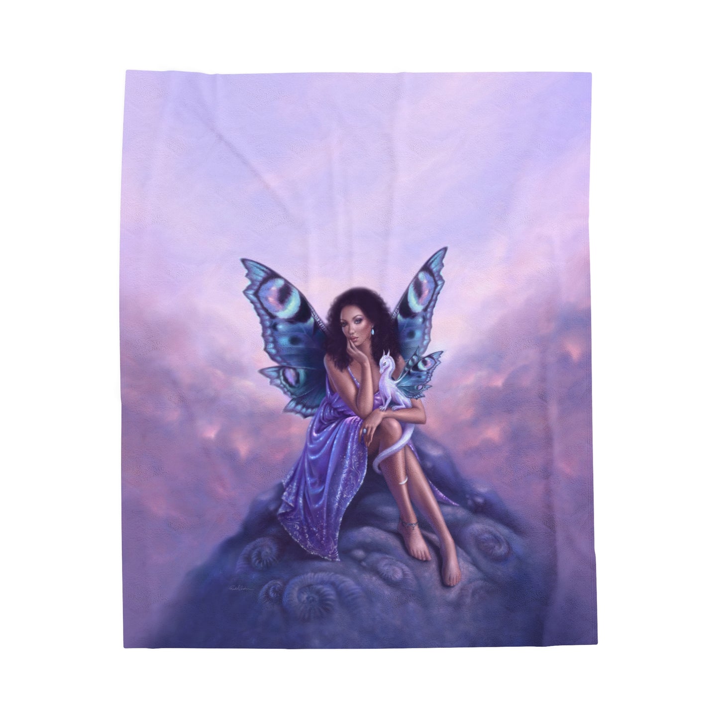 Velveteen Plush Blanket - Evanescent