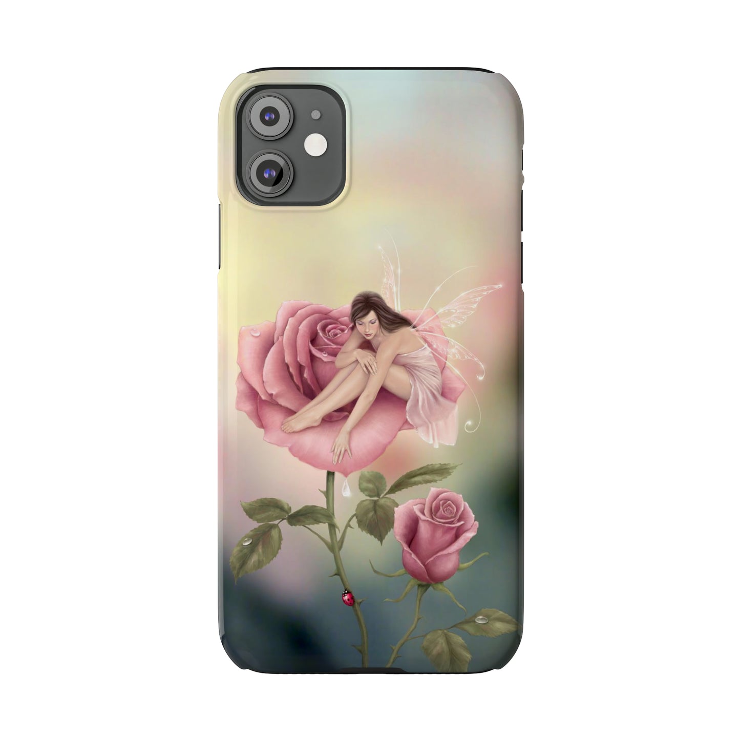 Slim Phone Case - Rose Flower Fairy