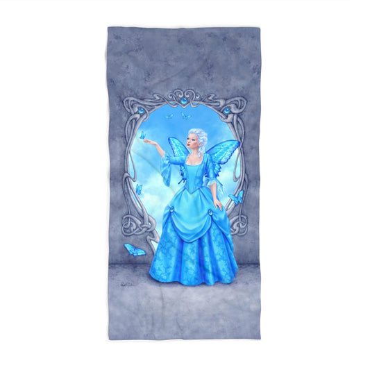 Beach Towel - Birthstones - Blue Topaz