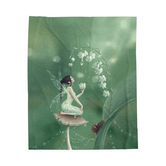 Velveteen Plush Blanket - Lily of the Valley