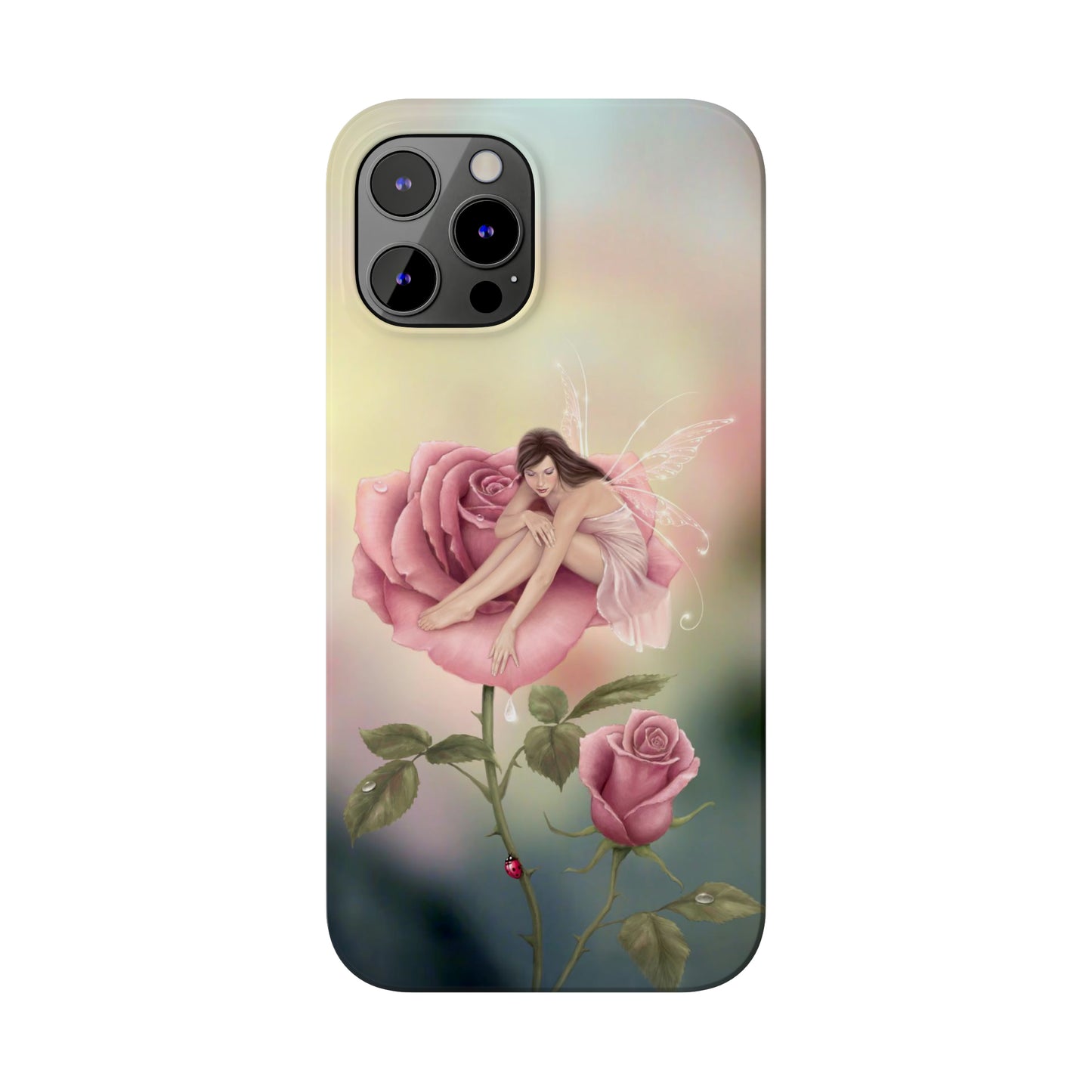 Slim Phone Case - Rose Flower Fairy