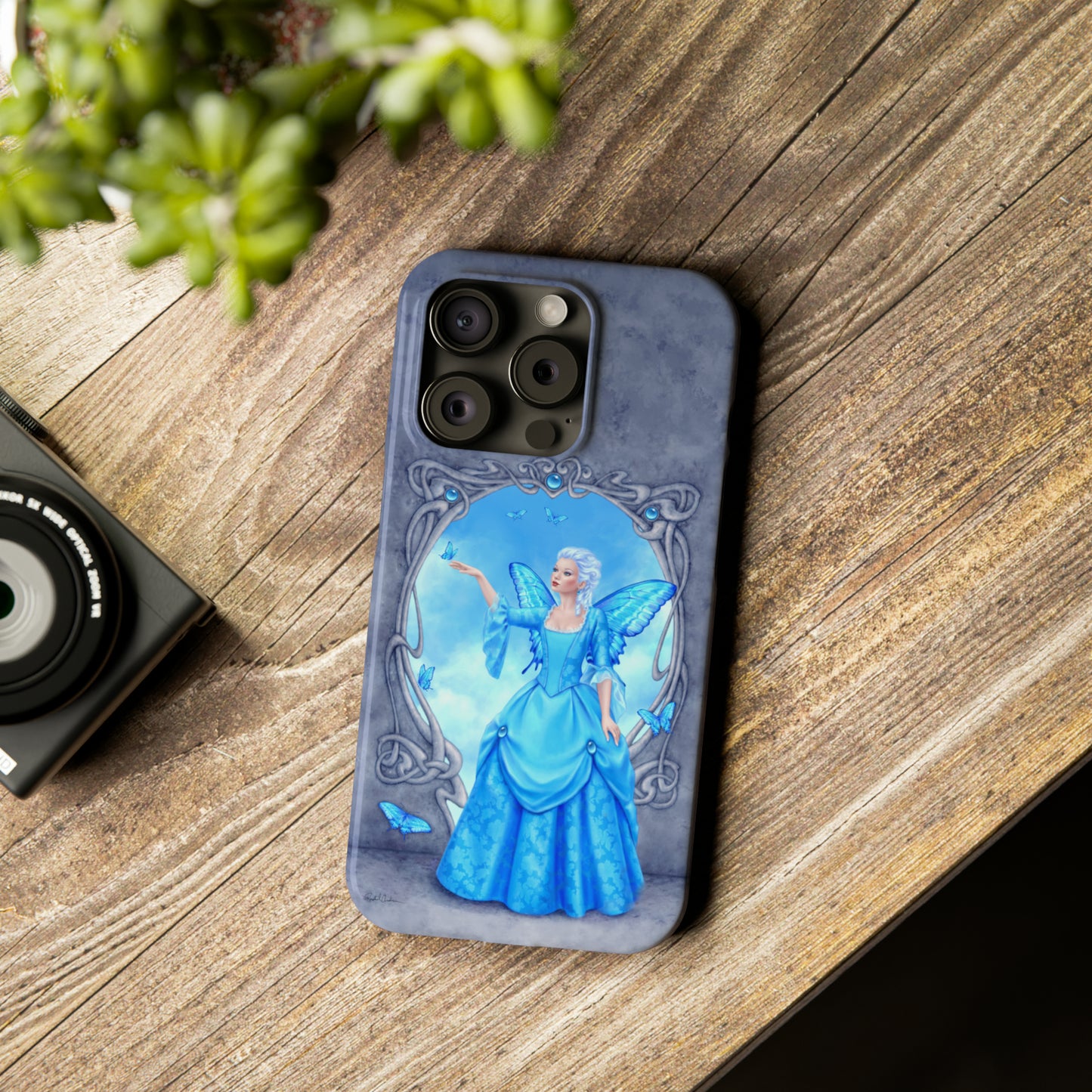 Phone Case - Blue Topaz Birthstone Fairy