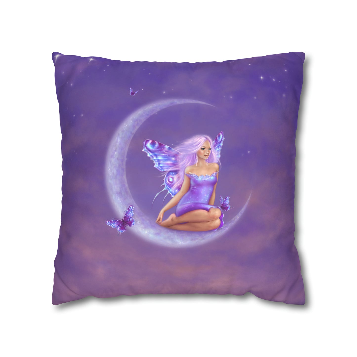 Throw Pillow Cover - Lavender Moon