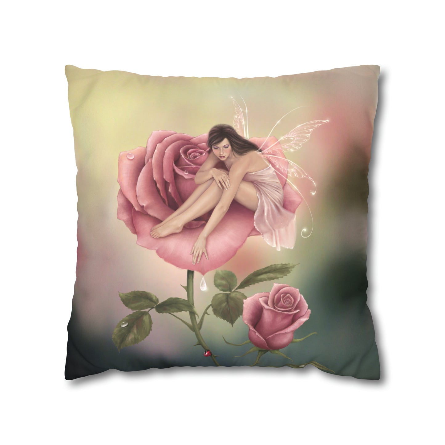 Throw Pillow Cover - Rose