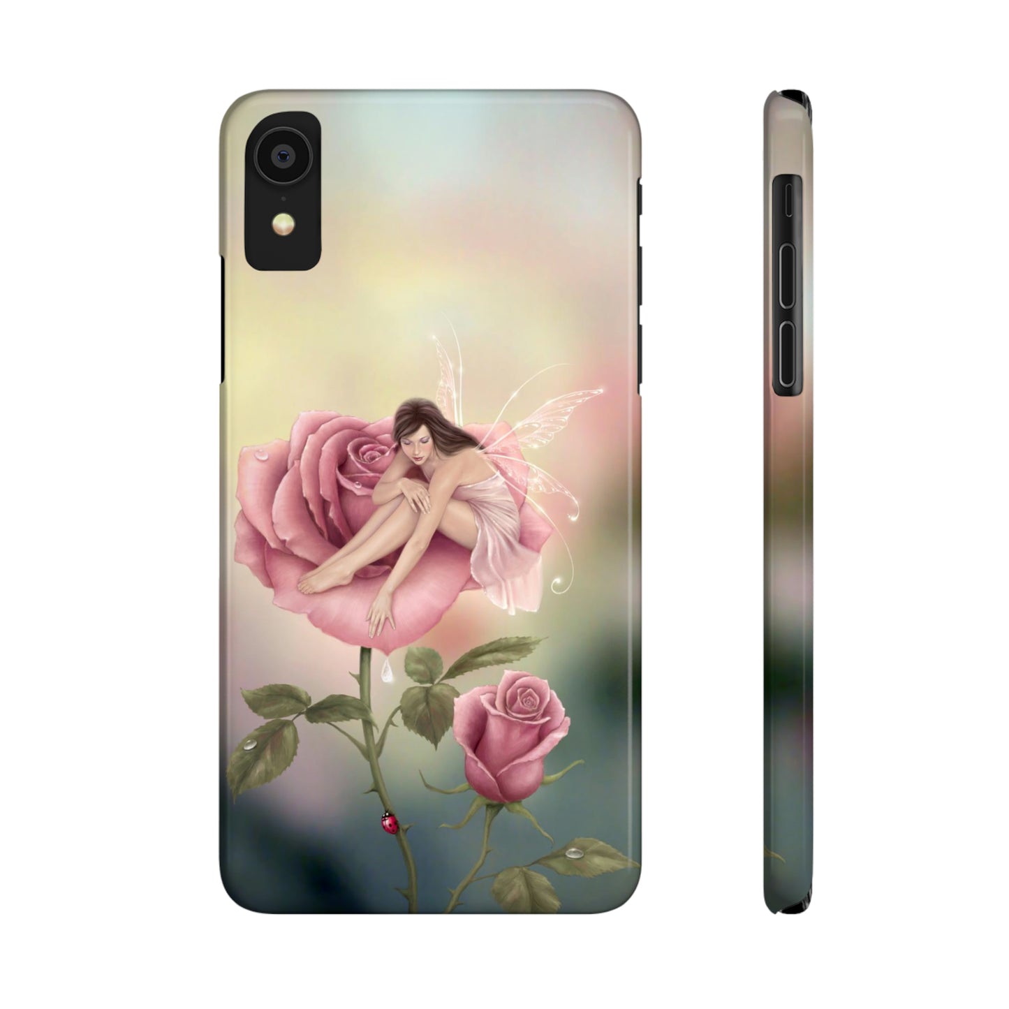 Slim Phone Case - Rose Flower Fairy