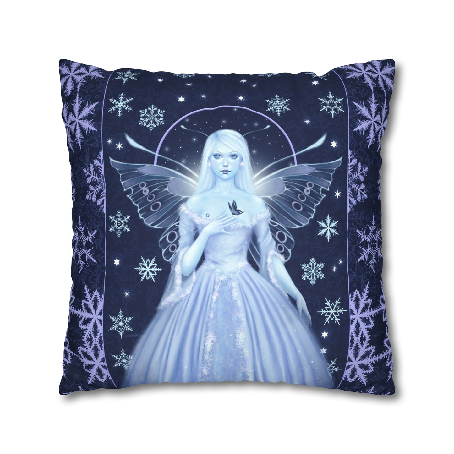 Throw Pillow Cover - Snow Fairy