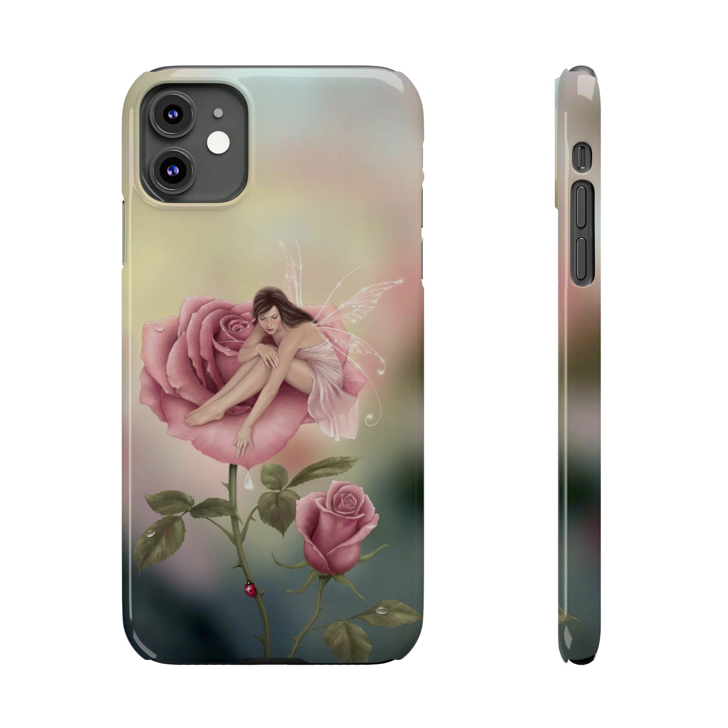 Slim Phone Case - Rose Flower Fairy