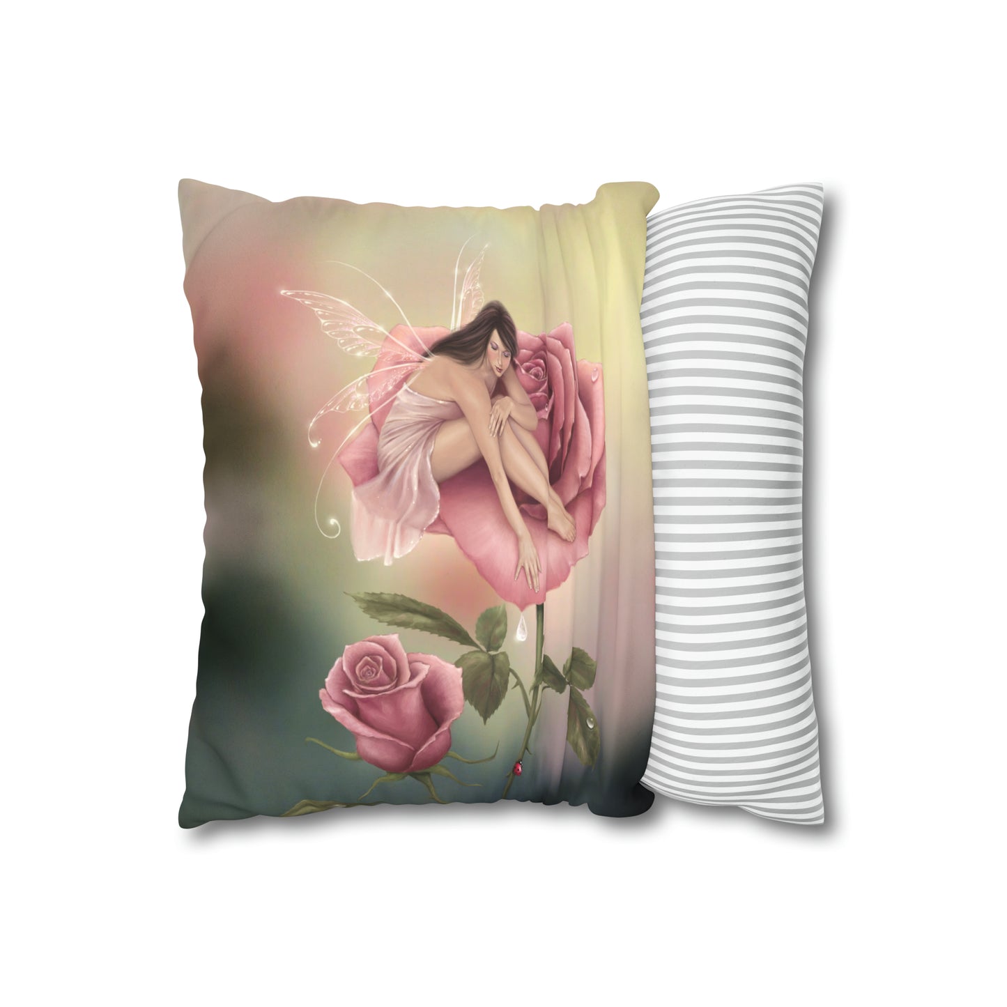 Throw Pillow Cover - Rose