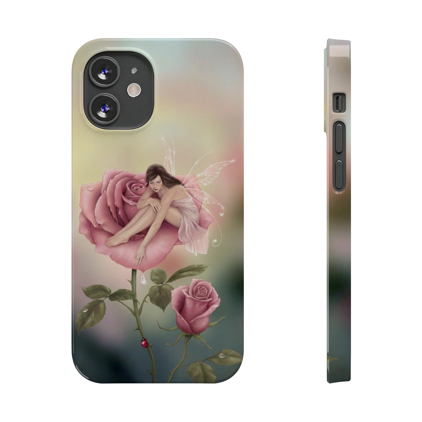 Slim Phone Case - Rose Flower Fairy