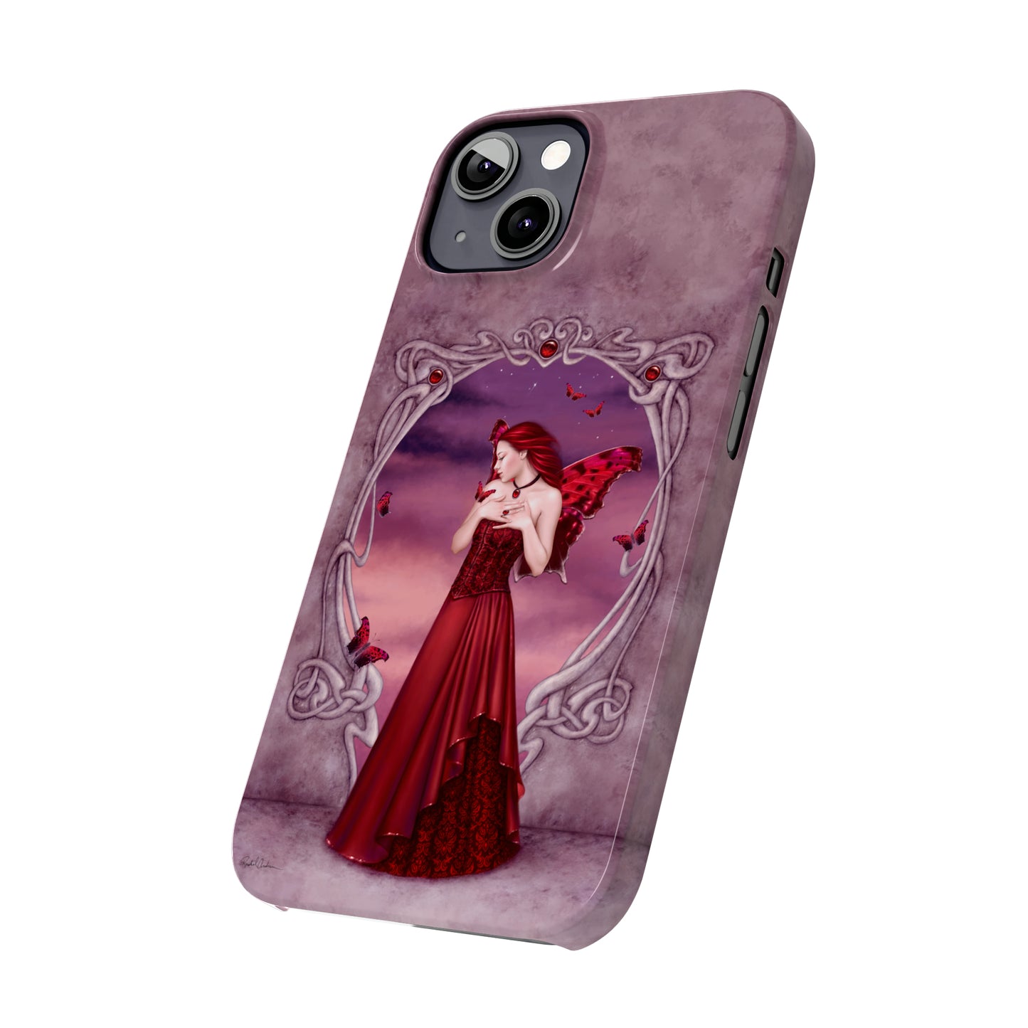 Phone Case - Garnet Birthstone Fairy