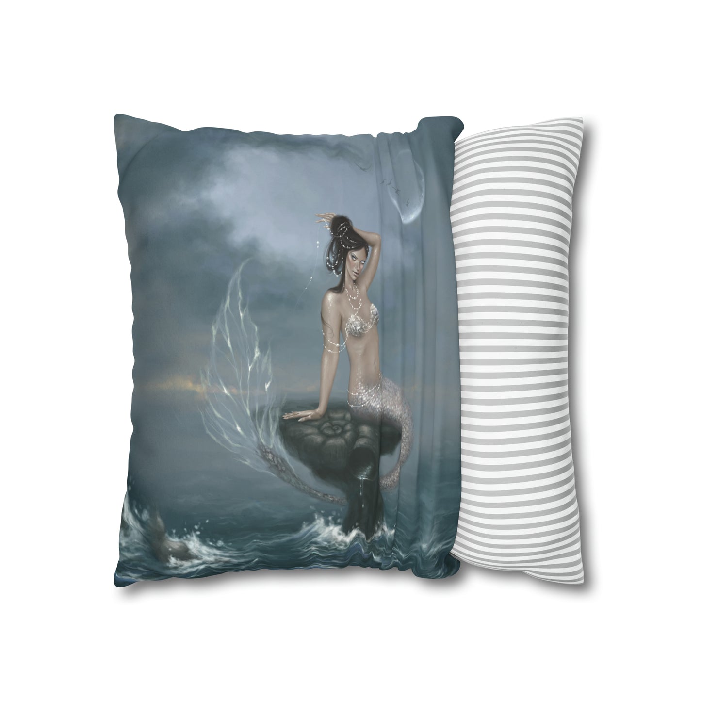 Throw Pillow Cover - Moon Tide