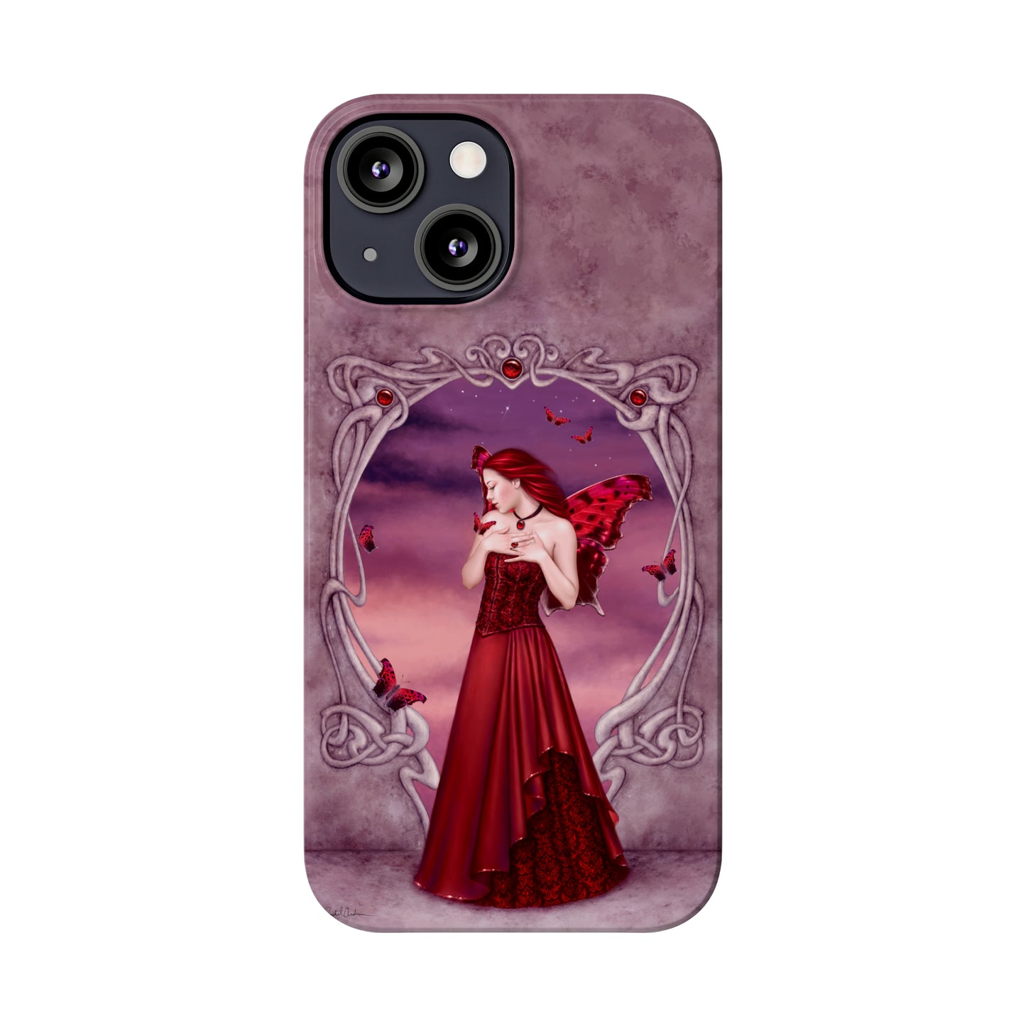 Phone Case - Garnet Birthstone Fairy