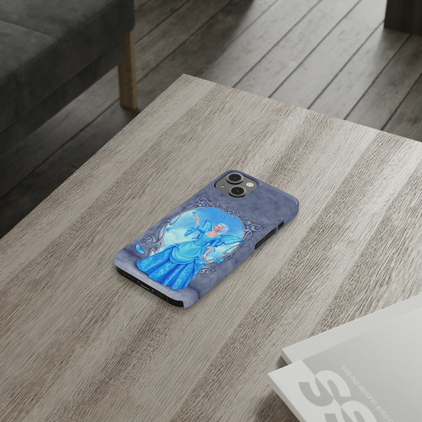 Phone Case - Blue Topaz Birthstone Fairy