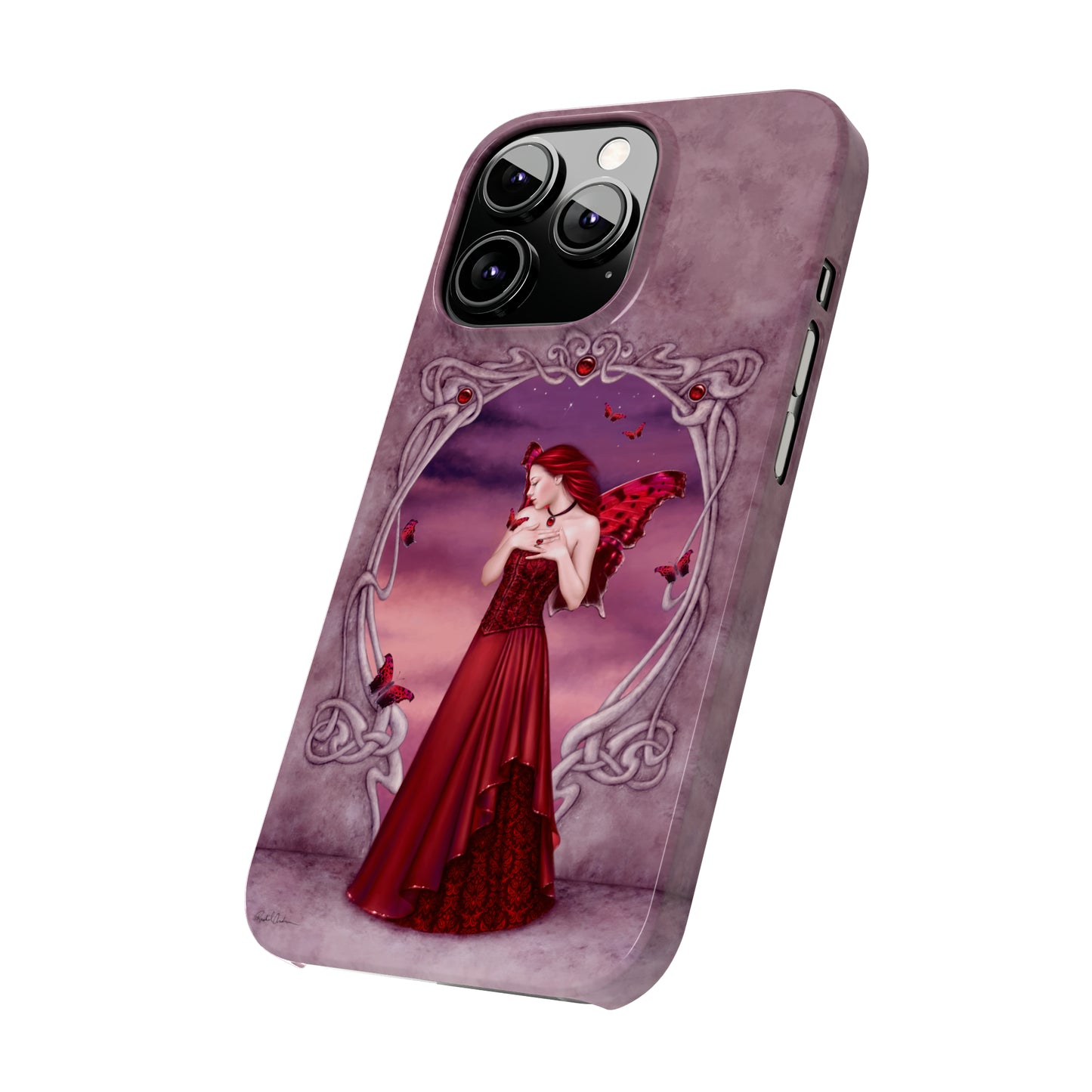Phone Case - Garnet Birthstone Fairy