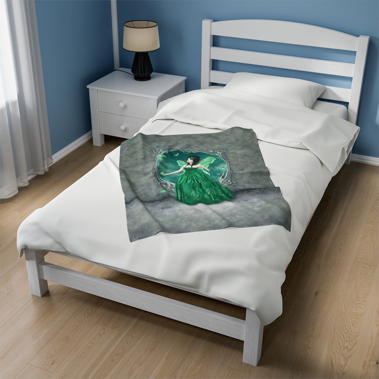 Velveteen Plush Blanket - Birthstones - Emerald