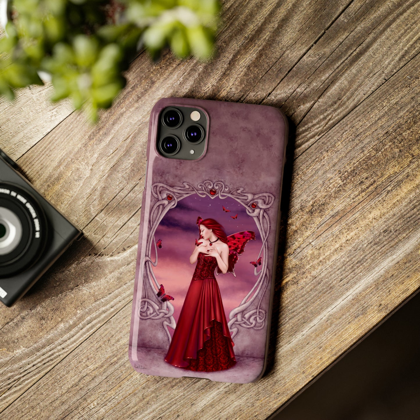 Phone Case - Garnet Birthstone Fairy