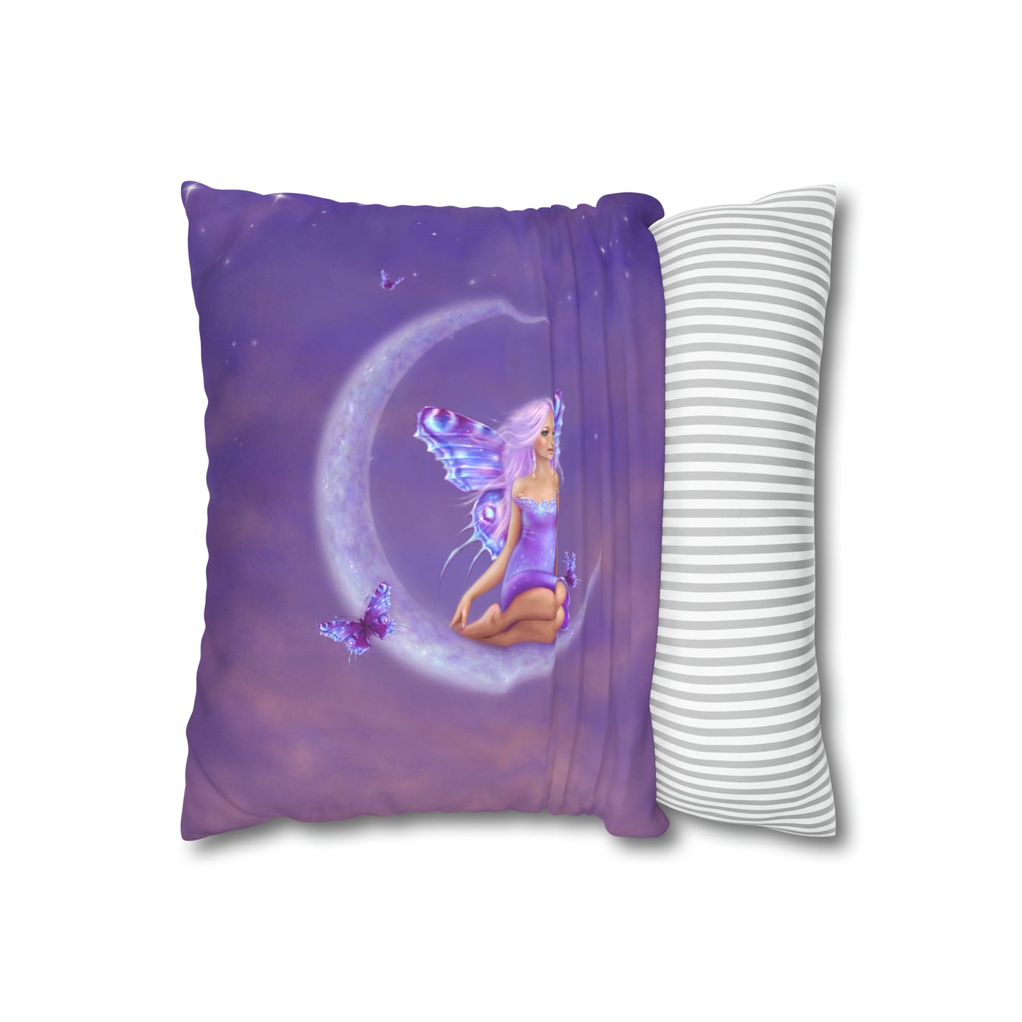 Throw Pillow Cover - Lavender Moon